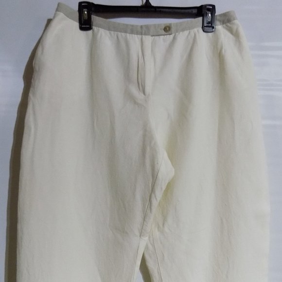Harve Benard Lined Linen Pants Size 14 - Picture 2 of 7